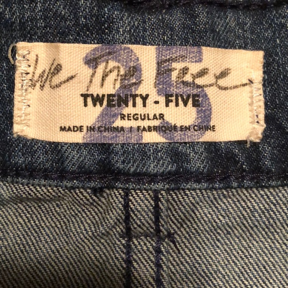 FREE PEOPLE Size 25 "Mid Indigo Wash" Belted Denim Skirt Mini Classic $78 NEW - Picture 12 of 13